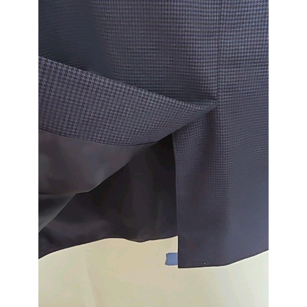 Ralph Lauren Blazer Sport Coat Mens 48R Blue BLACK Check PREPPY EUC - Picture 12 of 13